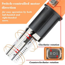 Cordless Electric Fish Scaler Tools,Built-in 12v Rechargeable Battery,2 Cutter Heads,IPX7 Waterproof US Plug