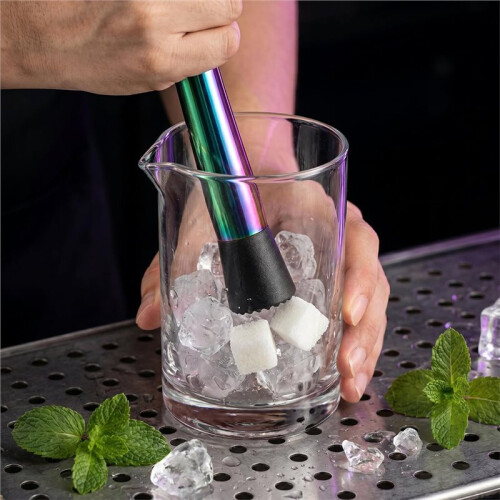 6pcs Stainless Steel Muddler: Fruit Smasher, Cocktail Drink Muddler, Bartender Accessories for Home Kitchen Bar Tools