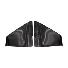 1 Pair Small Hydrofoil Boat Motor Stabiliser Enigne Components for 4-50HP Outboard with Bolt Nut ABS Black Boat Parts