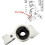 3521J6 for  407  C5 C6 Control Arm Tow Arm Bushing Wishbone Elastic Hinge 4