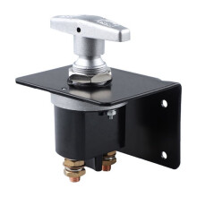 Heavy Duty 12V Battery Circuit Cutter Disconnecter Isolator Battery Kill with Keyhole for RV Accessories
