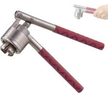 Crimpador Manual para Frascos, Crimpador de Frascos de 15 mm com Tampa Flip-Off, Cabo Antiderrapante, para Fechamento de Frascos e Tampas Flip-Off,