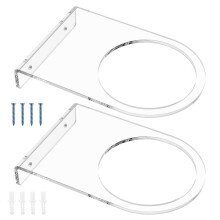 2Pcs Wall Mounted Basketball Storage Rack Acrylic FootBall Display Stand Multi-Purpose Balls Display Shelf Living Room