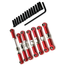 Rc Connecting Rod Tie Rod for 104072 1/10 Metal Upgrade Adjustable Pull Rod Steering Remote Car Parts Accessories A