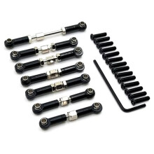 Rc Connecting Rod Tie Rod for 104072 1/10 Metal Upgrade Adjustable Pull Steering Remote Control Car Parts Accessories A