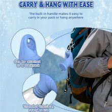 Silicone Bottle Shower Cap Portable Outdoor Camping Water Nozzle for Hand Face Washing Travel Beach Hiking