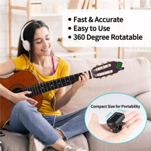 6 Pack Guitar Tuner Clip Tuners for Acoustic Electric Guitar Bass Ukulele Violin Banjo Tuning