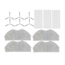 Kit de Accesorios de 13 Piezas para Piezas de Repuesto de la Aspiradora Robot para ROPVACNIC S1, Cepillos Laterales, Filtros Hepa, Almohadillas de