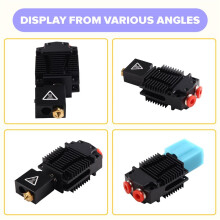 3D Printer Part 2-in-1 Switching Hotend 0.8mm Two Color Volcano Nozzle Module Fully Hollowed-Out Heatsink