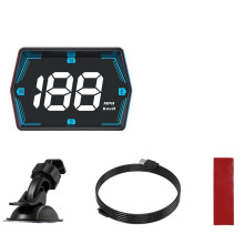 Car HUD - Display Digitalgeschwindigkeitsmesser mit USB-Kabel Große Schriftart Übergeschwindigkeitswarnung für Universelles Fahrzeugzubehör