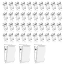120 Pieces Self Adhesive Clips, Sticky Spring Hangers Wall Clips for Hanging Poster Photo Offices Decorations