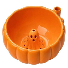 Fruit Washing Bowl, Pumpkin Drain Basket Halloween Pumpkin Vegetable Cleaning Container for Kitchen Orange
