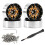 Para 1/18 TRX4M SCX24 FMS Ascent-18 Rodas de 1,3 Polegadas para Carro de Escalada Rodas de Metal D480 Ouro 1