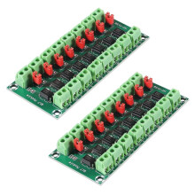 2Pcs PC817 8 Channel Optocoupler Isolation Board for 3.6-30V Driver and Voltage Conversion