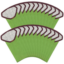 24 Pack 107313 Backpack Vacuum Bags for ProTeam 10 QT, Micro Filter Paper Bags for Super Pro 10
