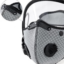 Wiederverwendbare Staubmaske mit Filter, Verstellbarer Schutzbrille und 15 Filtern. Ideal für Holzarbeiten und Radfahren. Atmungsaktiv und