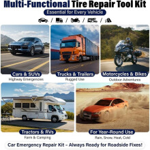 80Pcs Tire Repair Rubber Nails Kit with 4 Sizes,for Car,Motorcycle, Vacuum Tire Repair Rubber Nail,Screw Tire Plug Kit