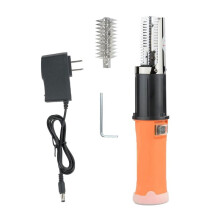 Outils D'Écailleur de Poisson Électrique Sans Fil, Batterie Rechargeable Intégrée de 12 V, 2 Têtes de Coupe, Étanche IPX7, Prise Américaine