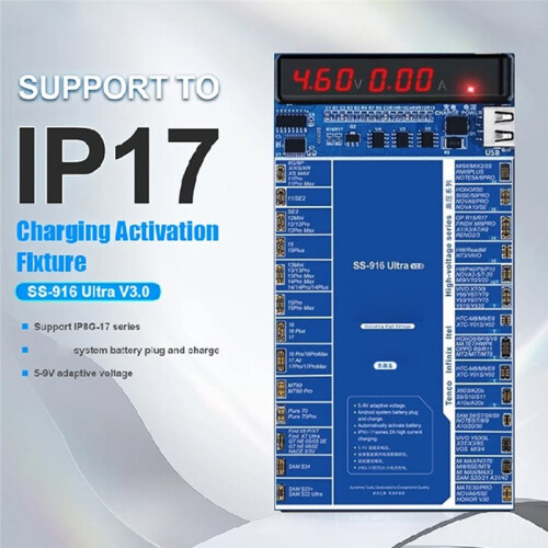 SS-916 Ultra Charging Activation Fixture 5-9V Adaptive Voltage Support to IP17 and Android Models 2