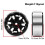 Para 1/18 TRX4M SCX24 FMS Ascent-18 Rodas de 1,3 Polegadas para Carro de Escalada Rodas de Metal D480 Ouro 4