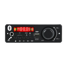 Placa Decodificadora MP3 de 6W Amplificador Reproductor MP3 Inalámbrico 5V Módulo de Audio para Coche Mic Llamada USB TF Radio FM para