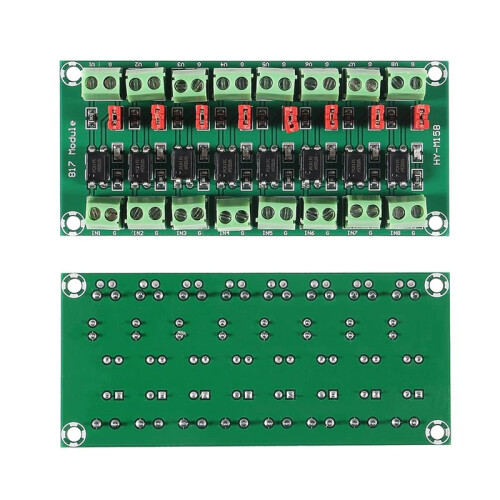 2Pcs PC817 8 Channel Optocoupler Isolation Board for 3.6-30V Driver and Voltage Conversion 2