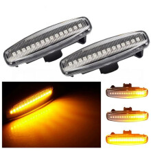 Luces de Marcador de Señal de Dinámicas LED en el Espejo Lateral para para EX25 EX35 EX37 J50 FX30d FX35 S51 Blancas