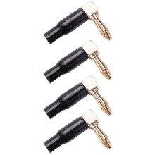 10 Pièces de Fiche Banane en Cuivre Coudée à 90 Degrés, Connexion Rapide Sans Soudure avec Terminal à Double Vis, Qualité Audio Hi-Fi