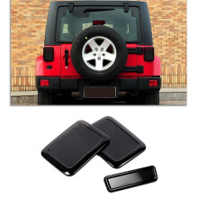 LED Tail Light Cover Third Brake Light Cover Kit for JK 2007-2017 3rd Brake Light Rear Lamp Guards Trim