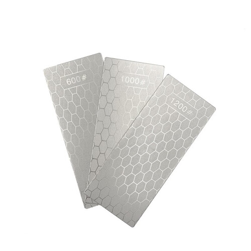 Diamond Whetstone Set, Sharpening Discs with Honeycomb Surface Plates, Coarse to Extra Fine 600/1000/1200 Grit