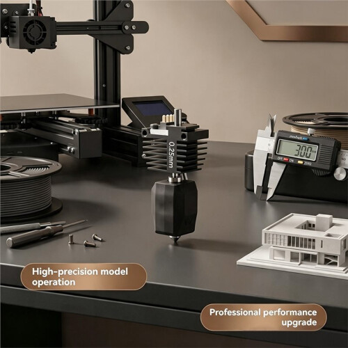 Hotend Kit for Flashforge Creator 5/5 Pro,Quick Swap Integrated Metal Nozzle for Flashforge C5/5 Pro 3D Printer 0.25mm 1