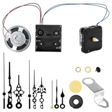 Chiming Clock Mechanism Replacement, Chime Melody Hour Trigger and 3 Set Hands for Vintage Grandpa Clock Repair Part