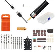 Rechargeable Rotary Tool Set-Compact Handheld Tool for DIY Carving and Drilling, Includes Storage Case and Accessories