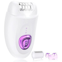 Epilator dla Kobiet, Bezprzewodowe Usuwanie Owłosienia z Twarzy z Golarką i Trymerem, 2 Prędkości i 36 Pęset do Twarzy, Nóg i Nie Tylko