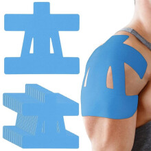 20 Stuks Kinesiologietape Voorgesneden voor Schouderondersteuning, Waterdichte Ademende Pijnverlichting voor Spierondersteuning, Sportgebruik