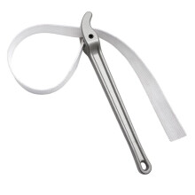 16 Inch Strap-Style Oil Filter Tool Handle Nylon Strap Wrench Adjustable Oil Filter Anti Sliding Strap Pipe Wrench