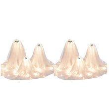 Dekoracje Halloween Świetlna Duchowa Dekoracja Stołu LED Lampa Duch Podświetlany Środek Stołu na Imprezę Halloween w Pomieszczeniu