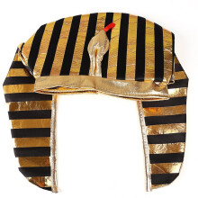 Pharaoh Hat Egyptian Headpiece for Halloween Costume and Themed Party Supplies