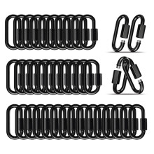 Steel Quick Link Locking Connector Rated 330 Lbs Sturdy Steel,Lock Connection 50-PCS for DIY & Outdoor Uses
