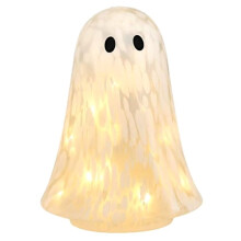 Halloween Decor Resin Statue Light Confetti Figurine Glowing Resin Halloween Decor Warm Led Desk A