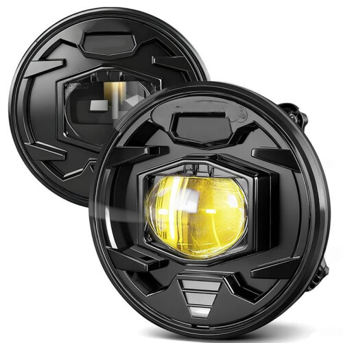 Conjunto de Farol de Neblina de LED de 4 Polegadas (Par) para , para , para  e para Modelos Mustang - Luz Amarela
