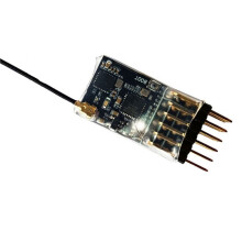 5CH 2.4G ELRS PWM-Empfänger 2.4G 5CH PWM ExpressLRS-Empfänger mit 2.0dBi Kupferantenne für RC FPV Drohne
