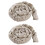 2Pack 6FT Linen Fabric Cord Covers for Chandelier Chains & Wires Soft Hook-and-Loop Cable Sleeves 1