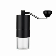 Portable Manual Coffee Grinder with Adjustable Coarseness Stainless Steel Burr Hand Coffee Bean Grinder for Travel Home