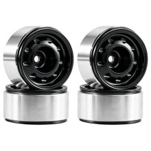 1/30 SCX30 Aro de Roda de Latão com Deslocamento Negativo de 0,7 Polegada Peças de Upgrade RC para Mustang para K10 Crawler Preto