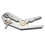 Parallel Wrench 5 in 1 Multi-Tool Pliers Clamp Wire Cutters Hex Screwdriver Portable Bottle Opener Model Making Silver 1