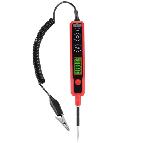 HT1886B Digitale Auto-Spanningstesterpen, 0,8-100V  LCD-Scherm Testlicht Autocircuit Diagnostisch Hulpmiddel
