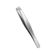 Stainless Steel Splinter Tweezer Safety Round Tip Tweezers Eyebrow Clip Eyebrow Tweezers Super Soft Eyebrow Plucking