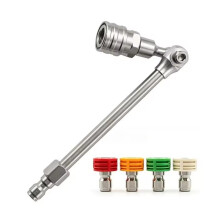 1/4 Quick Connect Pressure Washer Extension Wand Kit with Adjustable Nozzle for High Pressure Car Wash