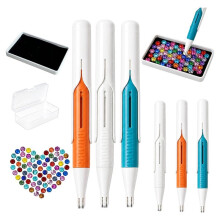Automatic Diamond Painting Bead Dispenser Pen, No Wax Needed, 2.8mm Round Drill Tool for DIY Crafts